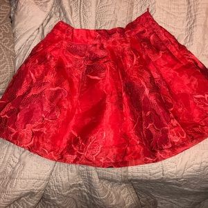 Gorgeous red skirt